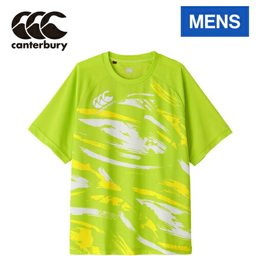 カンタベリー CANTERBURY メンズ ラグビーウェア シャツ トレーニングティー TRAINING TEE ライム RG34005 42