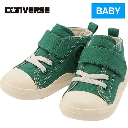 コンバース CONVERSE スニーカー ベビー オールスター N ウエーブテープ V-1 BABY ALL STAR N WAVETAPE V-1 グリーン 37302011