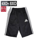 マンチェス 大きいサイズ メンズ トレーニングウェア ショートパンツ 【adidas/アディダス】ウォームアップハーフパンツ ブラック 1012761376 1 大きい 大きめ ゆったり ビッグサイズ 太め ルーズ キングサイズ