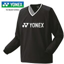 ヨネックス YONEX メンズ レディース テニス トレーニングウェア ユニ裏地付Vブレーカー ブラック 32038 007