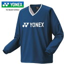 ヨネックス YONEX メンズ レディース テニス トレーニングウェア ユニ裏地付Vブレーカー ダークネイビー 32038 554