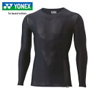 ヨネックス YONEX メンズ レディース バドミントン アンダーウェア ユニVネック長袖シャツ ブラック STBA1023 007