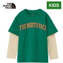 ★セールsale 12〜18%OFF★ ザ・ノース・フェイス ノースフェイス キッズ Tシャツ LTSピカティー LTS Pika Tee TNFグリーン NT...