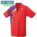 ヨネックス YONEX メンズ レディース ユニゲームシャツ サンセットレッド 10606 496