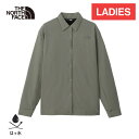 ★セールsale 10〜23%OFF★ ザ・ノース・フェイス ノースフェイス レディース オクトーバーミッドシャツ October Mid Shirt ヒューズボックスグレー NRW62301 FG(4)