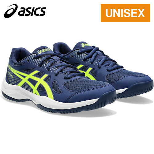 アシックス asics キッズ バレーボールシューズ アップコート 6 GS UPCOURT 6 GS ブルーエクスパンス/イエロー 1074A045 400 アシックス asics キッズ バレーボールシューズ アップコート 6 GS UPCOURT 6 GS ブルーエクスパンス/イエロー 1074A045 400