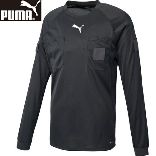 ★セールsale 13％OFF★ プーマ PUMA メンズ サッカー 審判用品 ウェア LS レフリーシャツ プーマブラック 705378 01