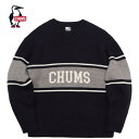 チャムス メンズ レディース セーター カレッジ ニット クルー トップ CHUMS College Knit Crew Top ブラック CH02-1219 ...