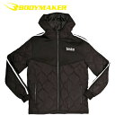 ボディメーカー BODYMAKER メンズ bmtw TECH キルティングパーカー ブラック MJ178 BK(4)