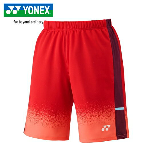 ヨネックス YONEX メンズ バドミントンウェア ゲームパンツ ニットハーフパンツ コーラル 15230 601