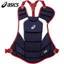 アシックス asics メンズ レディース 野球 キャッチャー用プロテクター 軟式用プロテクター ネイビー×レッド BPP471 5023