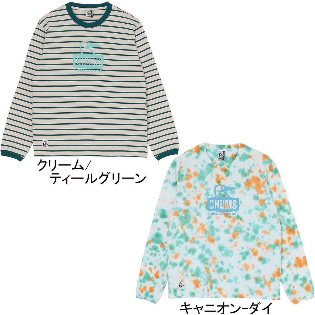 チャムス CHUMS レディース 半袖Tシャツ ブービーフェイス ロングスリーブ Tシャツ...