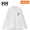 ヘリー・ハンセン HELLY HANSEN メンズ レディース ポロシャツ L/Sツインセイルポロ L/S Twin Sail Polo ホワイトマルチカラー ...