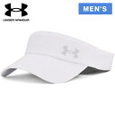 アンダーアーマー UNDER ARMOUR メンズ ランニングウェア 帽子 アイソチル ローンチ バイザー ホワイト/リフレクティブ 1383479 100