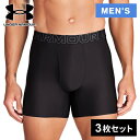 アンダーアーマー UNDER ARMOUR メンズ パフォーマンステック メッシュ 6インチ アンダーウェア 3枚セット PERFORMANCE TECH ME...