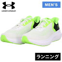 アンダーアーマー UNDER ARMOUR メンズ ランニングシューズ チャージド ローグ5 CHARGED ROGUE 5 ホワイト/ブラック/グリーン 3028256 101(4)