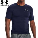 アンダーアーマー UNDER ARMOUR メンズ ヒートギアアーマー ショートスリーブ シャツ ミッドナイトネイビー/ホワイト 1361518 410(4)