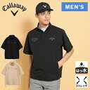 ★セールsale 23〜24%OFF★ キャロウェイアパレル Callaway Apparel メンズ ゴルフウェア 8WAYストレッチ 半袖プルオーバーブルゾ...