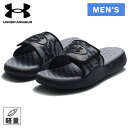 アンダーアーマー UNDER ARMOUR メンズ スポーツサンダル イグナイトプロ8 グラフィック スライド IGNITE PRO 8 GRAPHIC SLIDE ブラック/アンスラサイト 6003648 002(4)