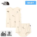 ザ・ノース・フェイス ノースフェイス キッズ ベビー服 リトルブリーズフレンチスリーブワンピース&ブルマー B LIT-BRE ONEP/BLM カットアウトアニマルズ NTB12569 CA