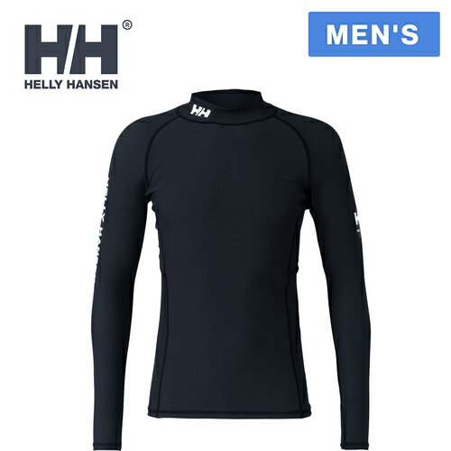 ヘリー・ハンセン HELLY HANSEN メンズ ロングスリーブチームラッシュガード L/S Team Rashguard ブラック HH82304 K