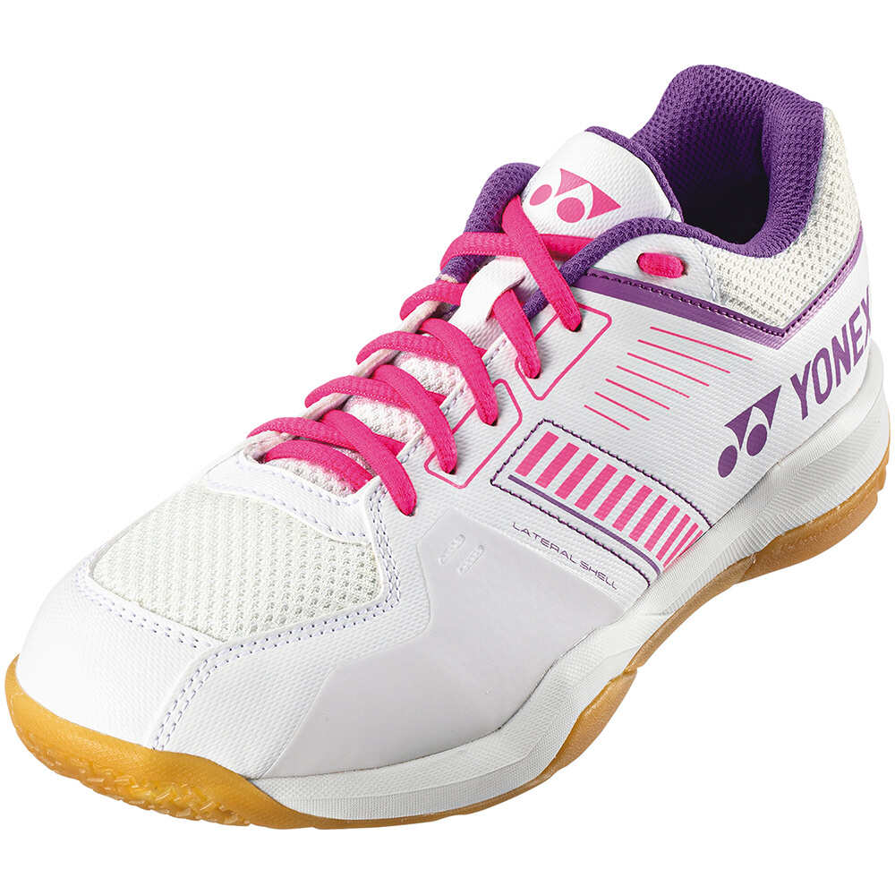 ヨネックス YONEX レディース バドミントンシューズ パワークッションストライダーフロー ホワイト／ピンク SHBSF1 062 3