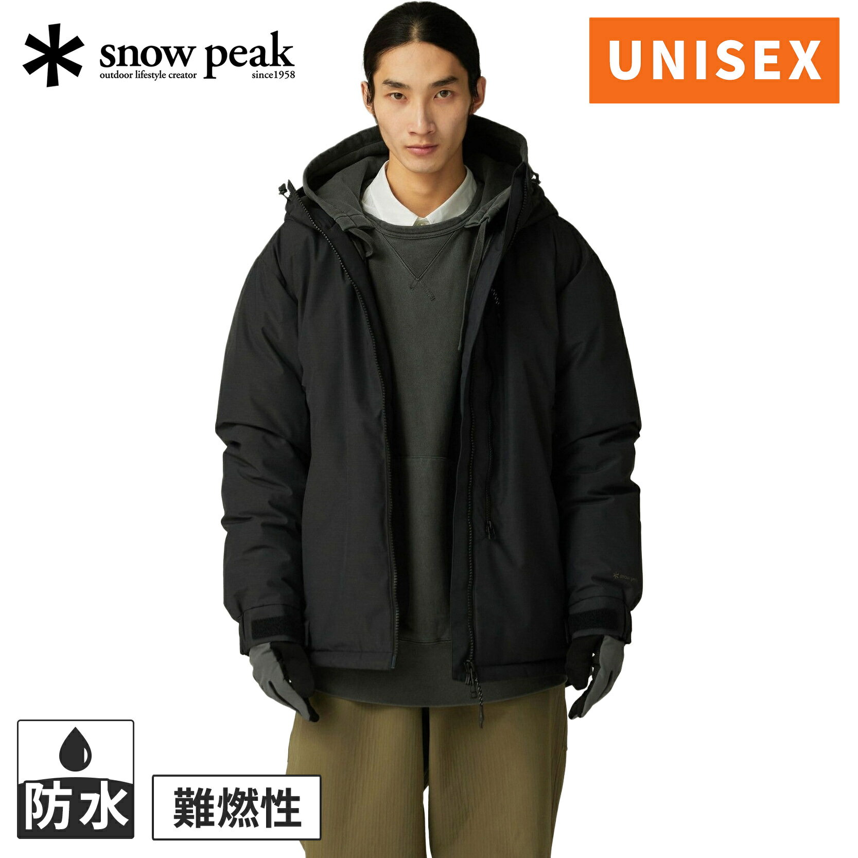 スノーピーク snowpeak メンズ レディース FR 2L ダウンジャケット FR 2L Down Jacket ブラック JK-25AU004 BLACK
