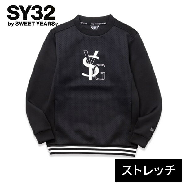 【完売】SY32 BY SWEET YEARS ゴルフウェア ロゴ トレーナー SY32 by SWEET YEARS（エスワイサーティトゥバイスィートイヤーズ