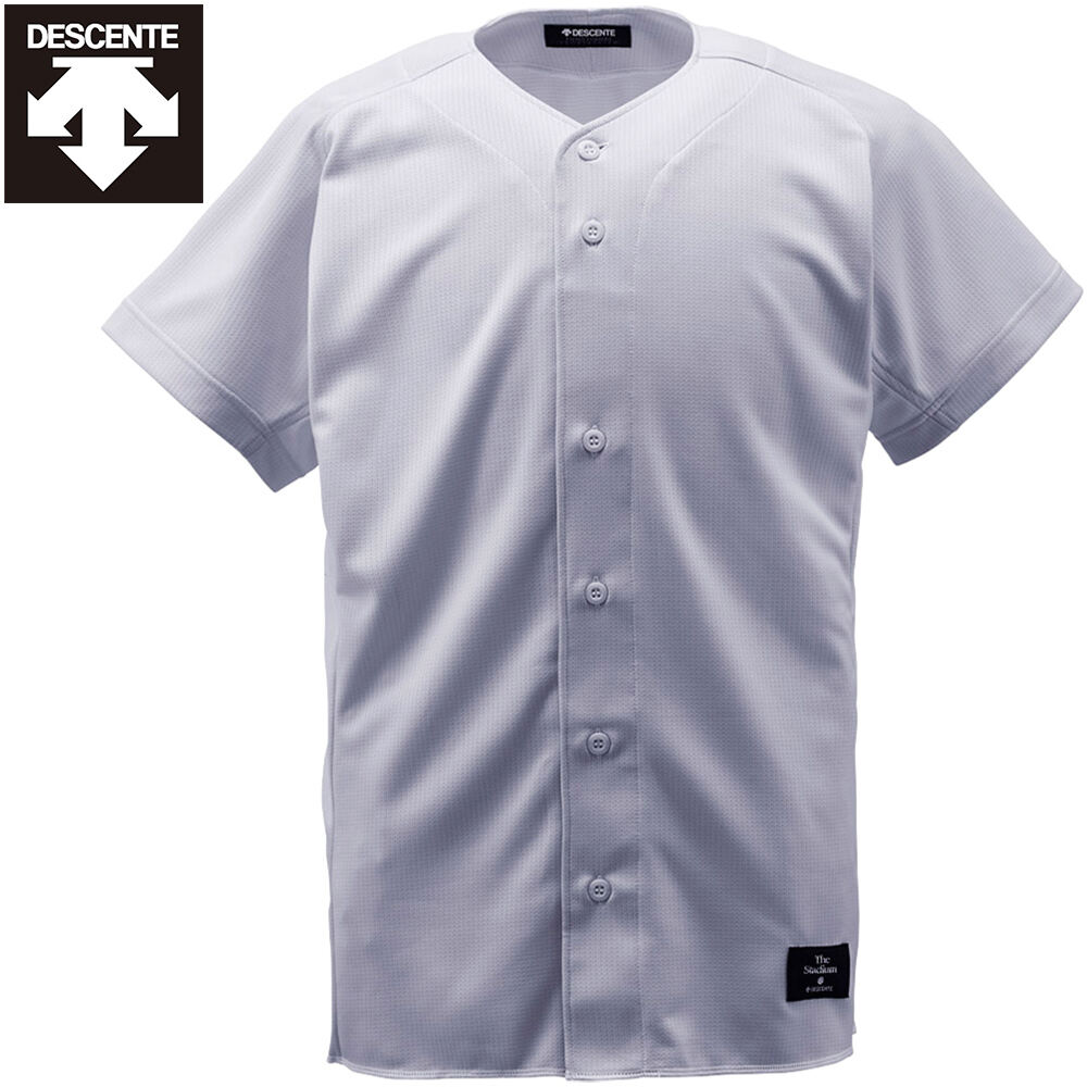 デサント DESCENTE メンズ 野球ウェア ユニフォームシャツ フルオープンシャツ Kシルバー STD83TA KSLV(4.0)