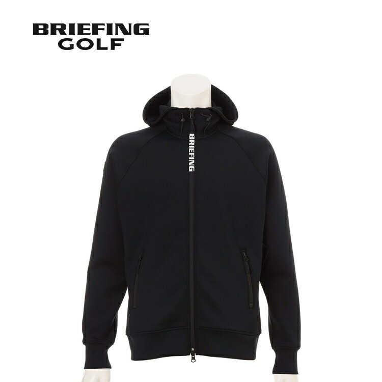 ★2/20〜2/22　最大2,000円OFFクーポン★ ブリーフィング BRIEFING メンズ ゴルフウェア ジャケット 3Dロゴ パーカー MS 3D LOGO PARKA ブラック BRG261M09 010