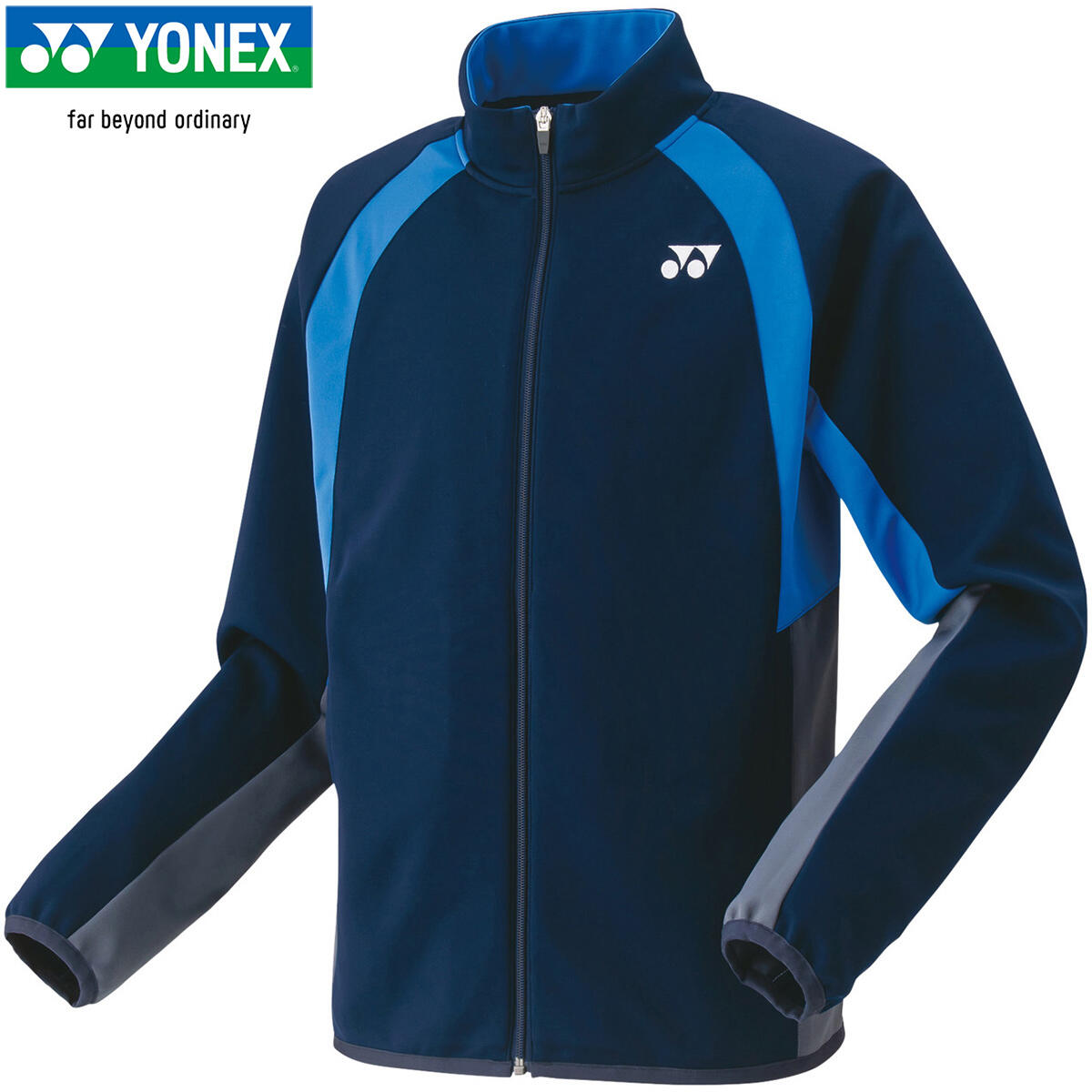 ヨネックス YONEX メンズ レディース テニスウェア ジャケット ユニニットウォームアップシャツ ネイビーブルー 50139 019