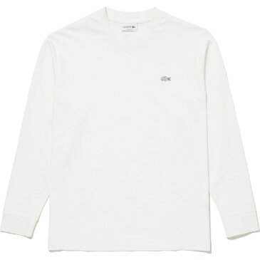 ★23日迄!お得なクーポン配布中★ラコステ LACOSTE メンズ 長袖Tシャツ アウトラインクロックロングスリーブTシャツ ホワイト TH5822L 001