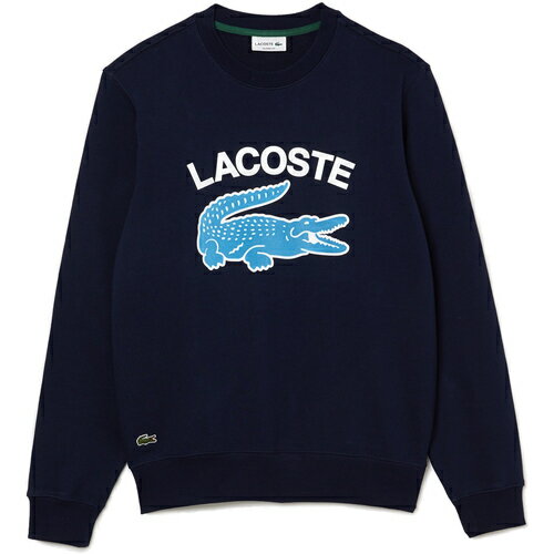 ラコステ LACOSTE メンズ トレーナー ヘリテージグラフィックプリントクルーネックスウェット ネイビーブルー SH9689L 166