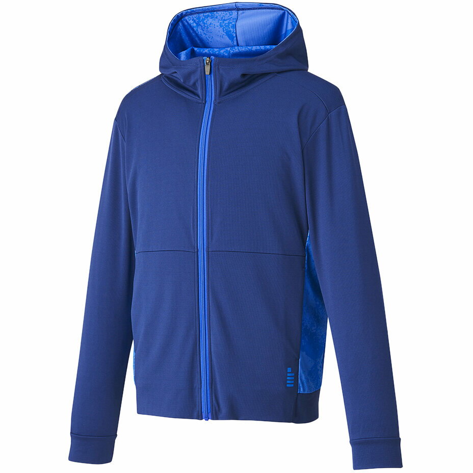 ゴーセン GOSEN キッズ テニス トレーニングウェア ジップアップパーカー ネイビー W2400 17