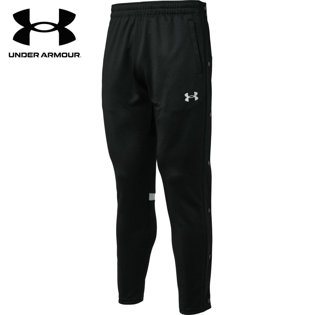 アンダーアーマー UNDER ARMOUR メンズ レディース バスケットボール トレーニングウェア チーム フルボタン パンツ ブラック 1385324 001