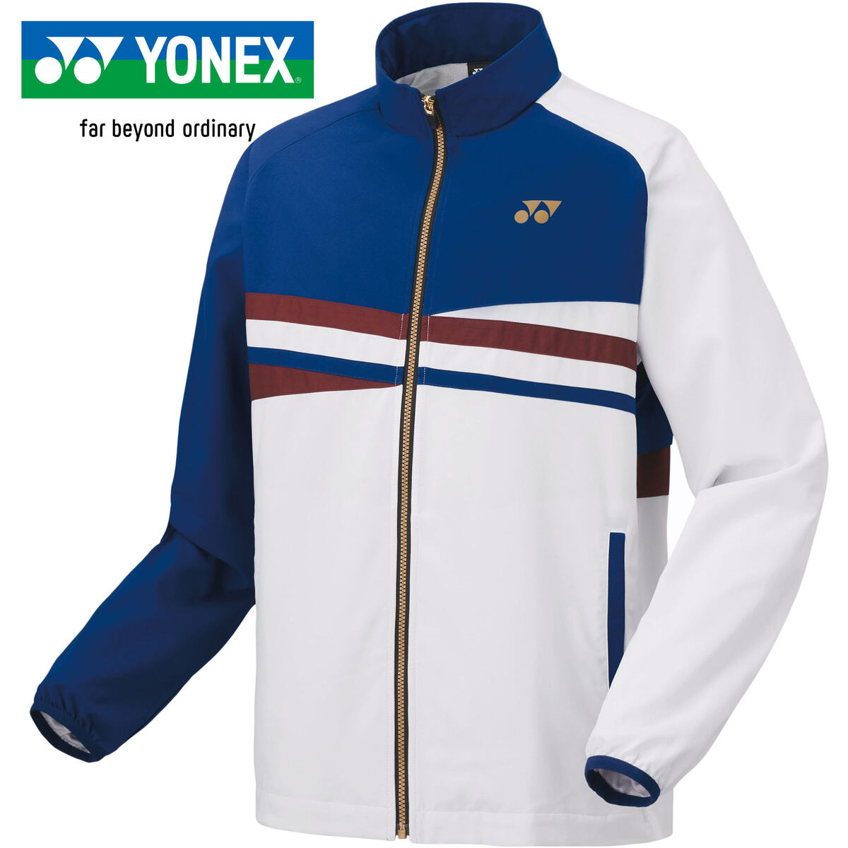ヨネックス YONEX メンズ レディース バドミントンウェア ジャケット 裏地付ウィンドウォーマーシャツ サファイアネイビー 70101 512