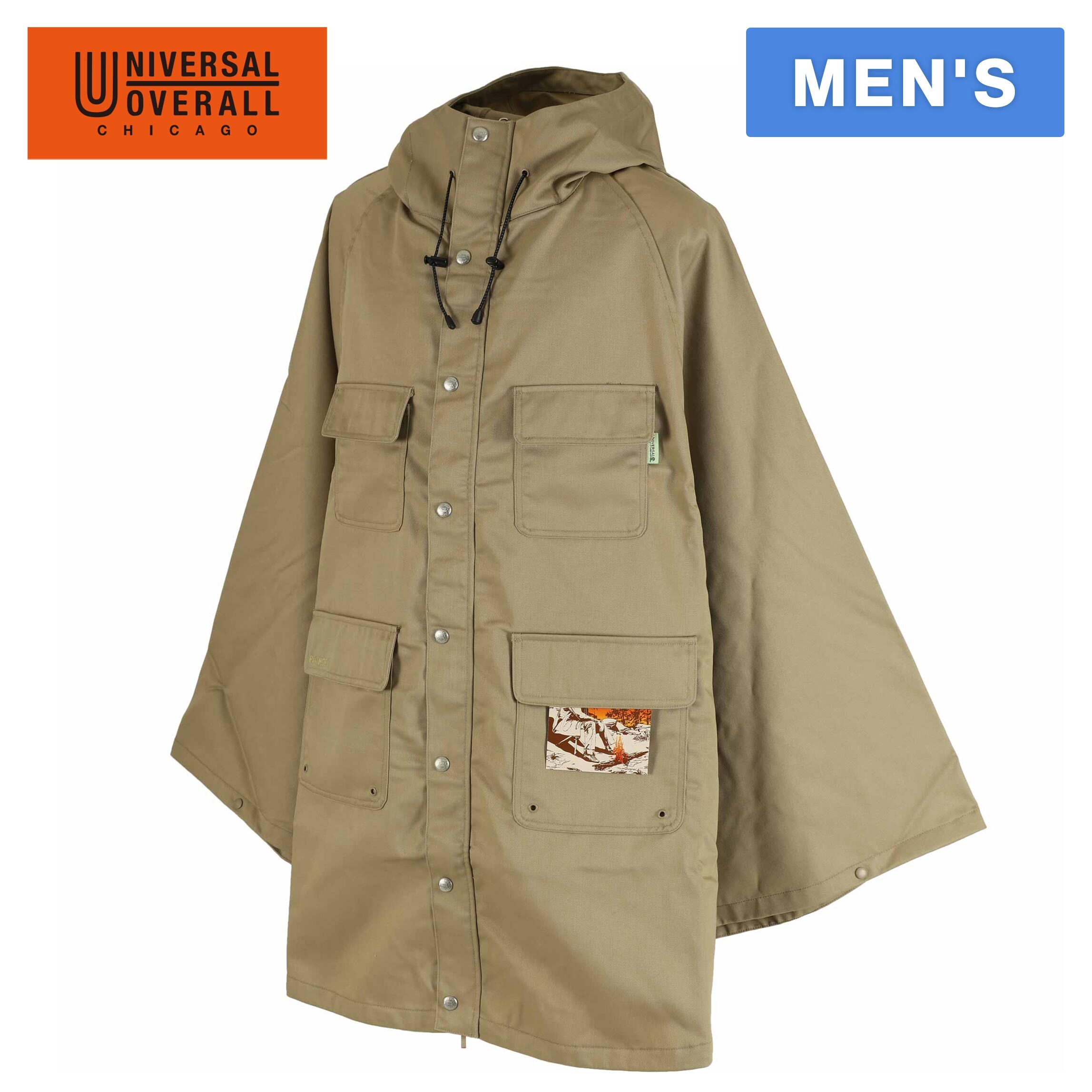 Jacket - ユニバーサルオーバーオール UNIVERSAL OVERALL メンズ ジャケット プレイポンチョ PLAY PONCHO ベージュ U2233501PW
