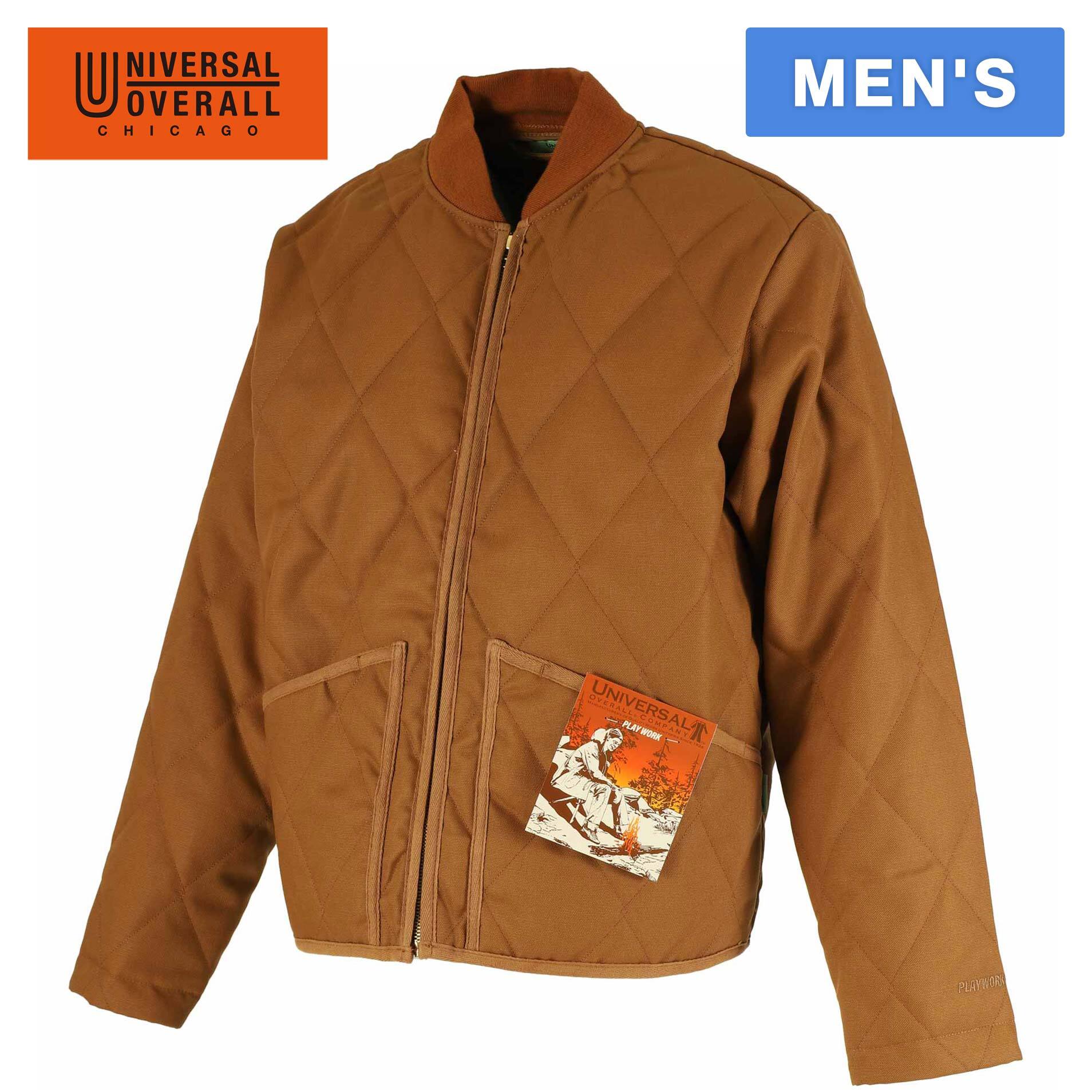 Jacket - ユニバーサルオーバーオール UNIVERSAL OVERALL メンズ プレイチームジャケット PLAY TEAM JK ナッツ U2231400PW
