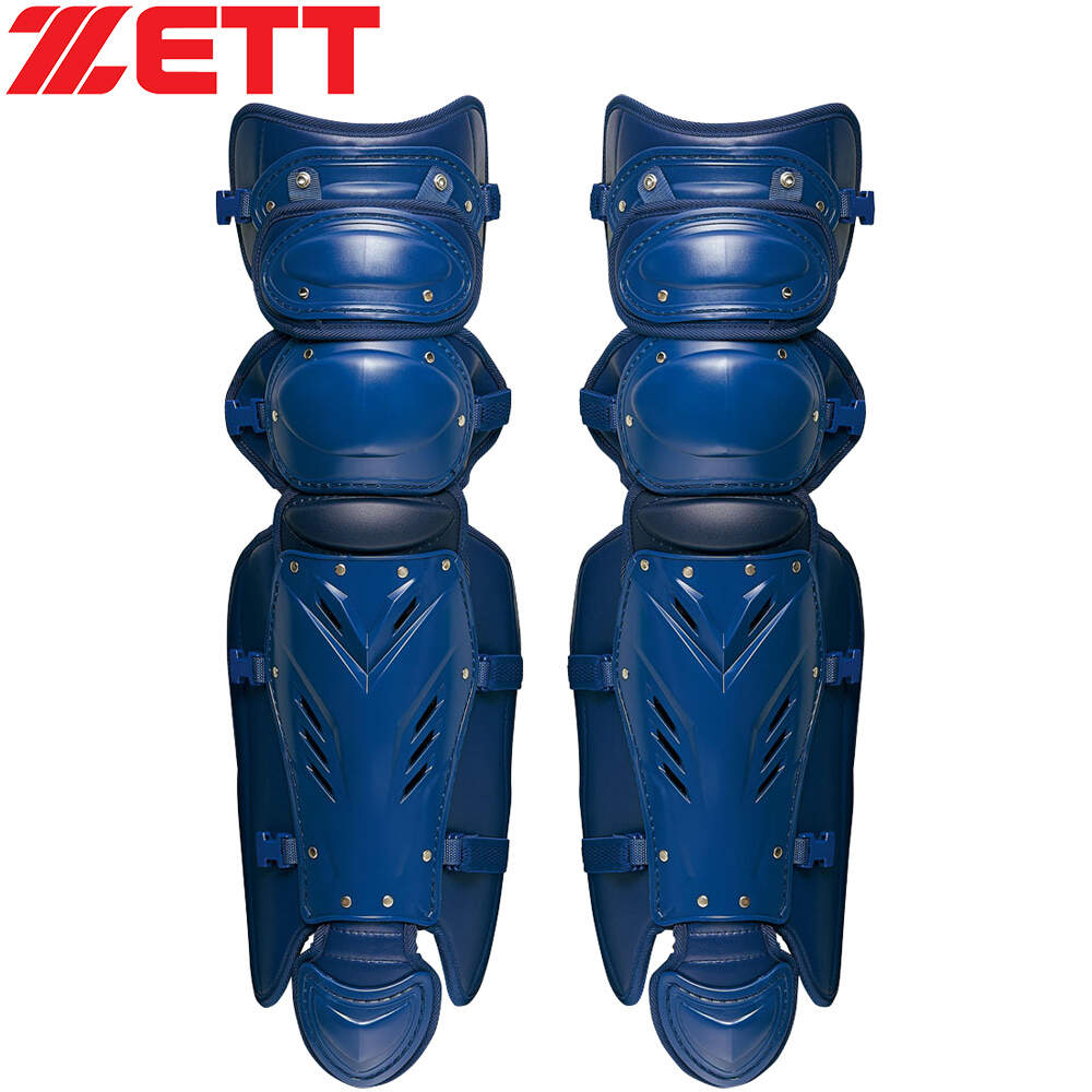 Shin Guard - ゼット ZETT メンズ レディース 野球 キャッチャー用レガース プロステイタス 硬式用レガーツ ネイビー BLL1265 2900
