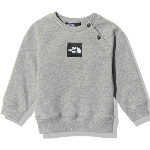 ノースフェイス THE NORTH FACE ベビー トレーナー スウェットロゴクルー B Sweat Logo Crew ミックスグレー NTB62227 Z