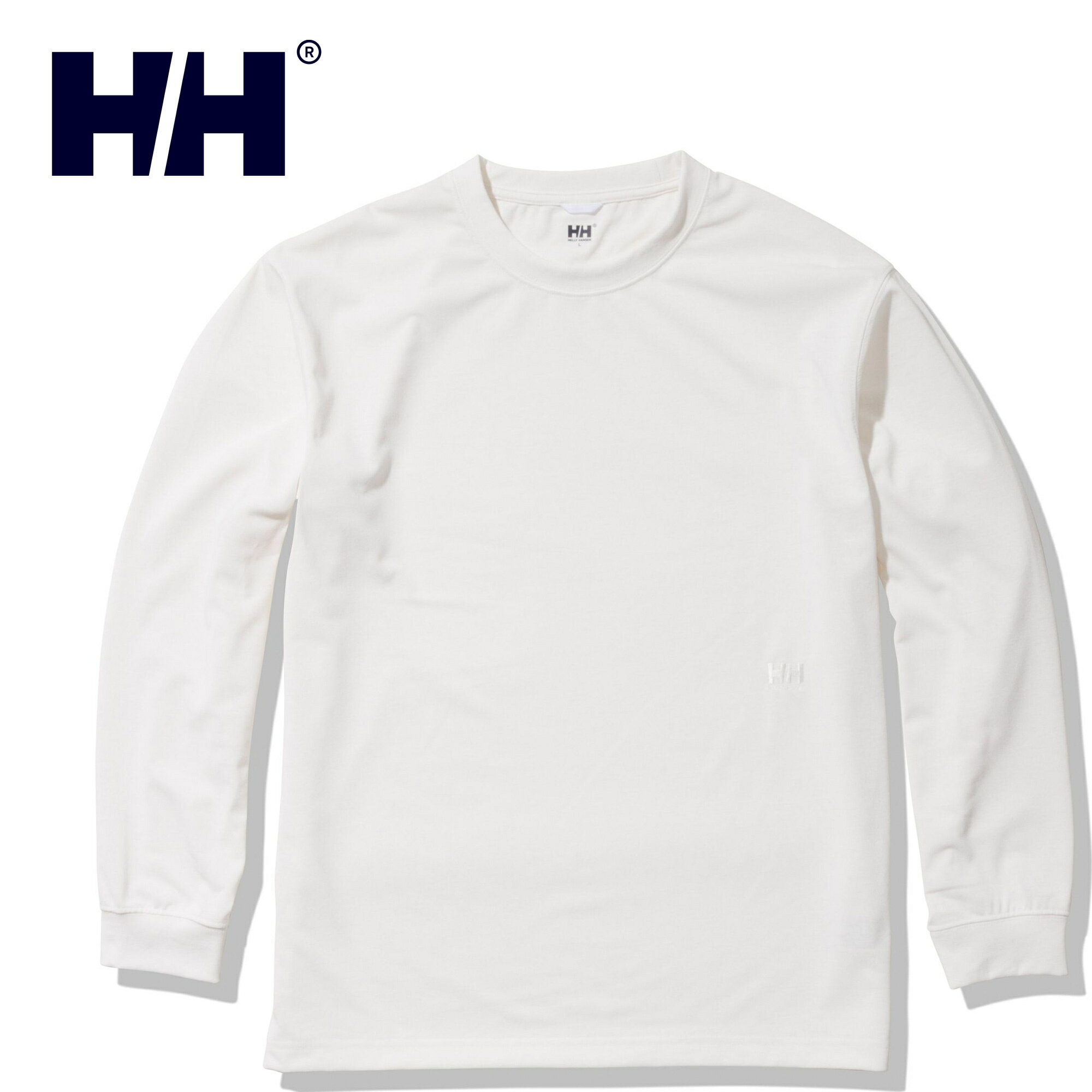 ヘリー ハンセン HELLY HANSEN メンズ 長袖Tシャツ ロングスリーブ ワンポイントティー L/S One Point Tee オフホワイト HOE32269 OW