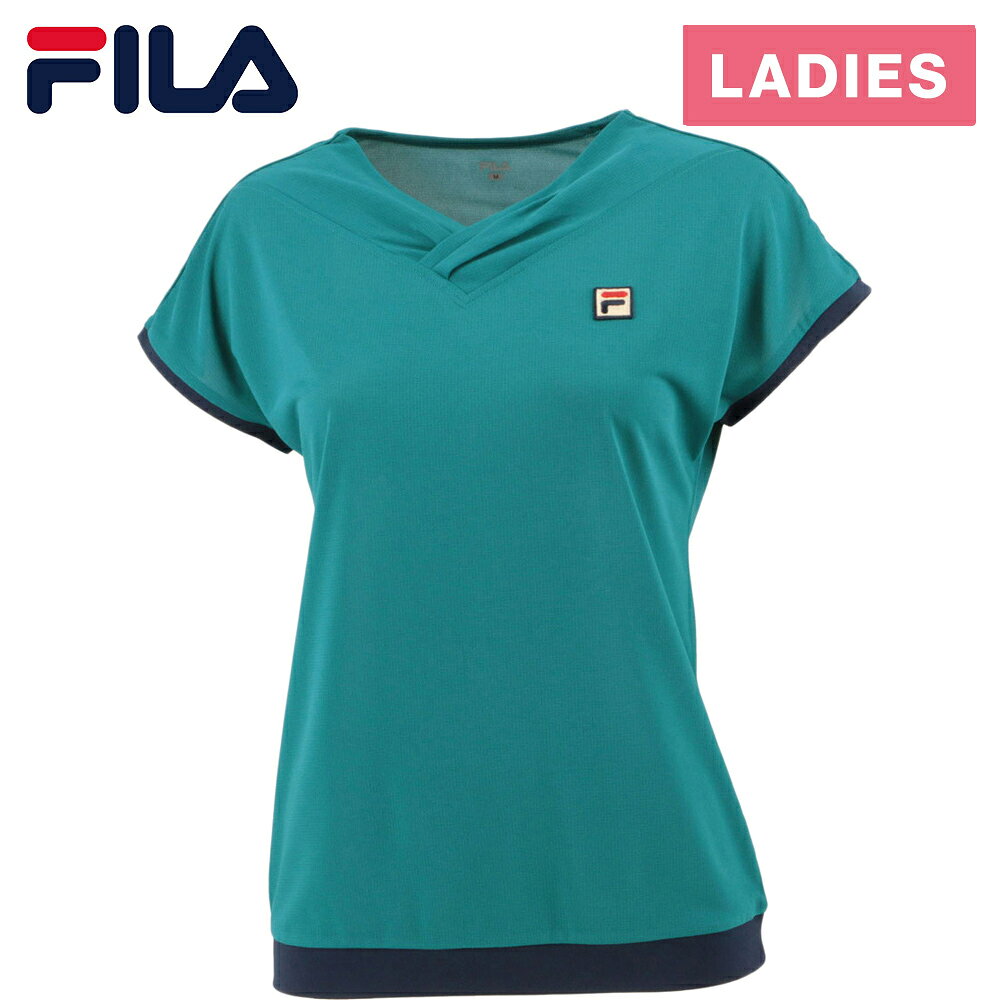 ★セールsale 53〜67％OFF★ フィラ FILA レディース ゲームシャツ アクア VL2654 27B