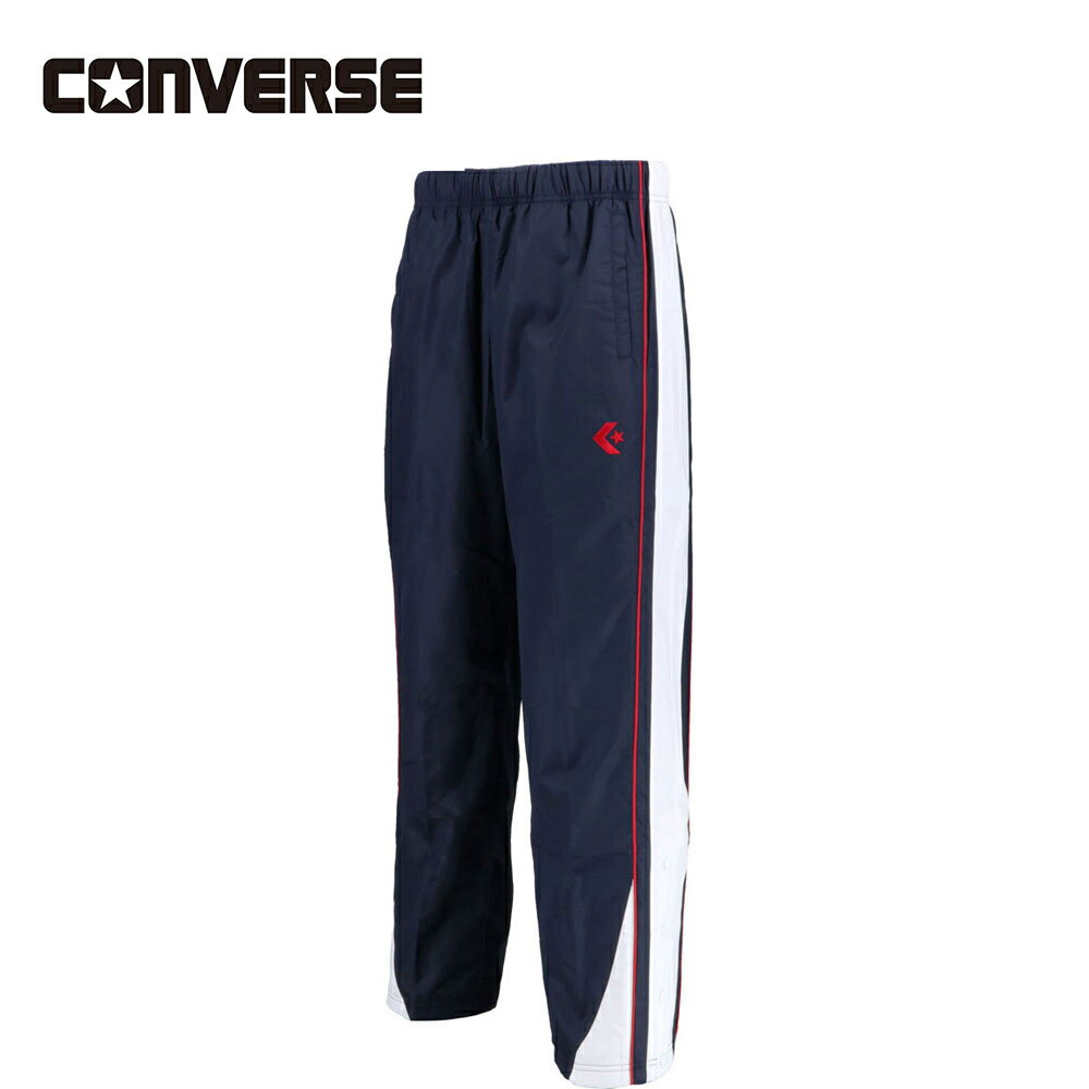 Wear - コンバース CONVERSE メンズ レディース ウォームアップパンツ スソボタン ネイビー/ホワイト CB182500P 2911