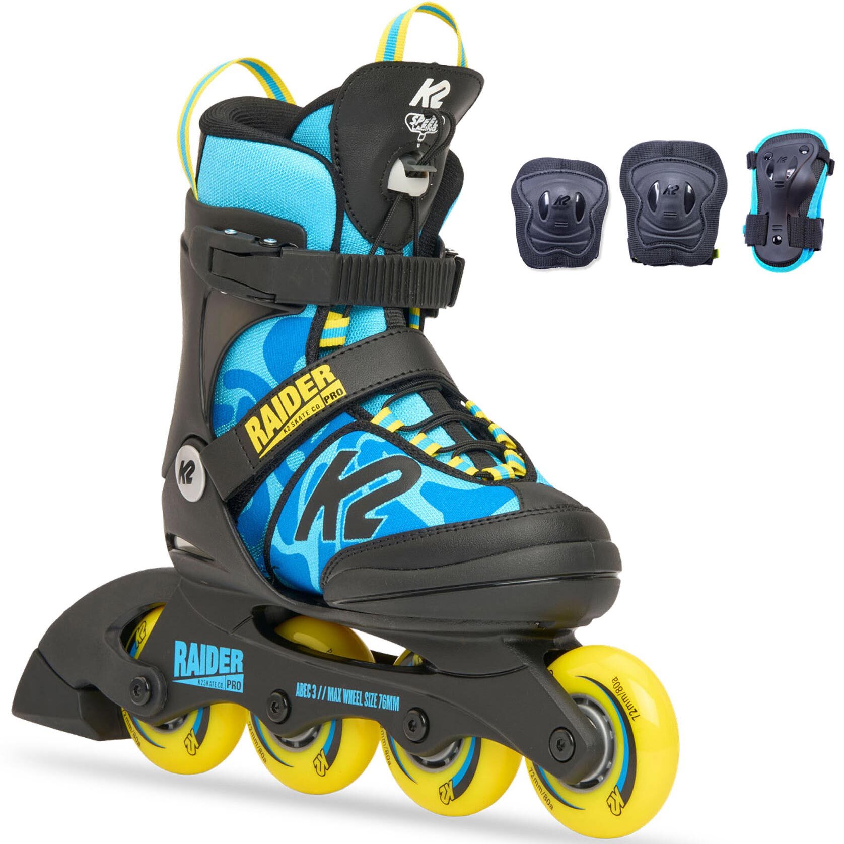Street Sports - ★セールsale 41％OFF★ ケーツー K2 キッズ インラインスケート レイダー プロパック RAIDER PRO PACK ブルーイエロー I230200801 BL＿YL