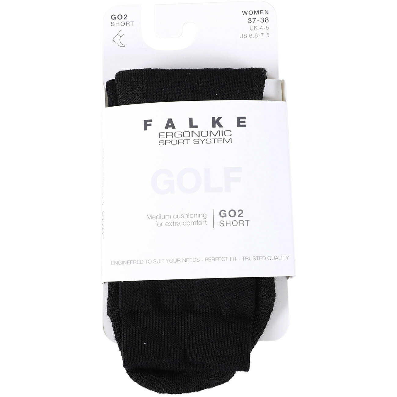 Socks - ファルケ FALKE レディース GO2 ショートソックス GO2 Short Socks Women ブラック #16780 3000