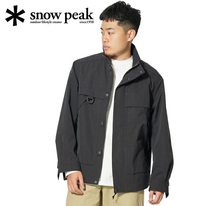 ★セールsale 52〜55％OFF★ スノーピーク snowpeak メンズ タキビ ジャケット TAKIBI Jacket ブラック JK-23AU103
