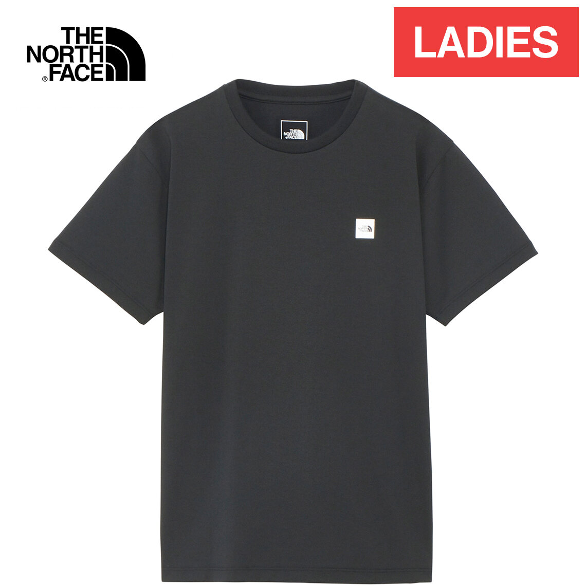 Sale 15% OFF The North Face Women's Short Sleeve T-Shirt Small Box Logo Tee Black NTW32445 K THE NORTH FACE