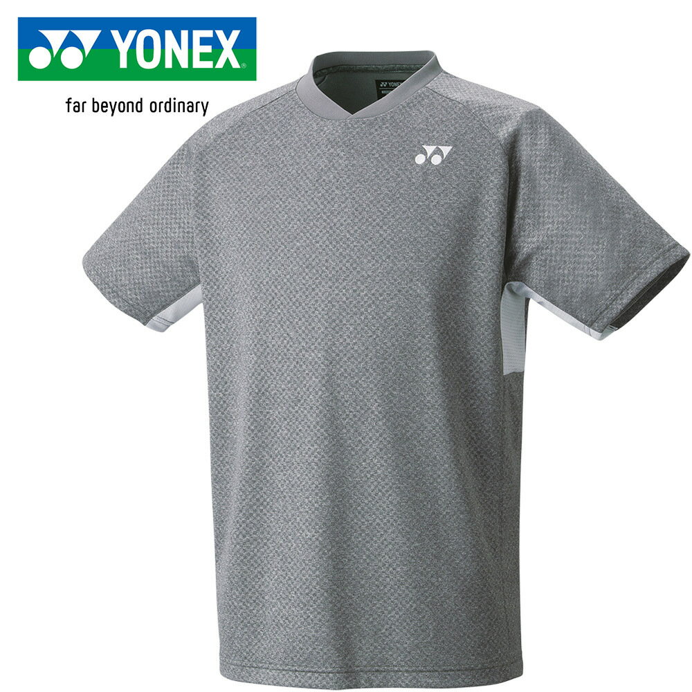 ヨネックス YONEX メンズ レディース ユニゲームシャツ（フィットスタイル） グレーモク 10598 275