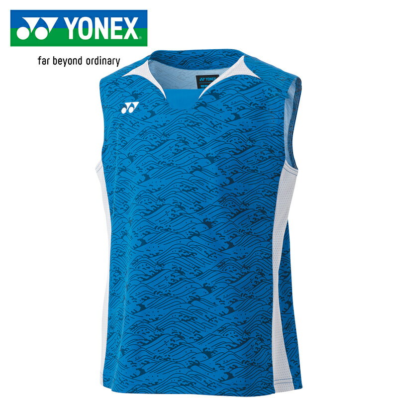 ヨネックス YONEX キッズ ジュニアゲームシャツ（ノースリーブ） ブルー 10614J 002