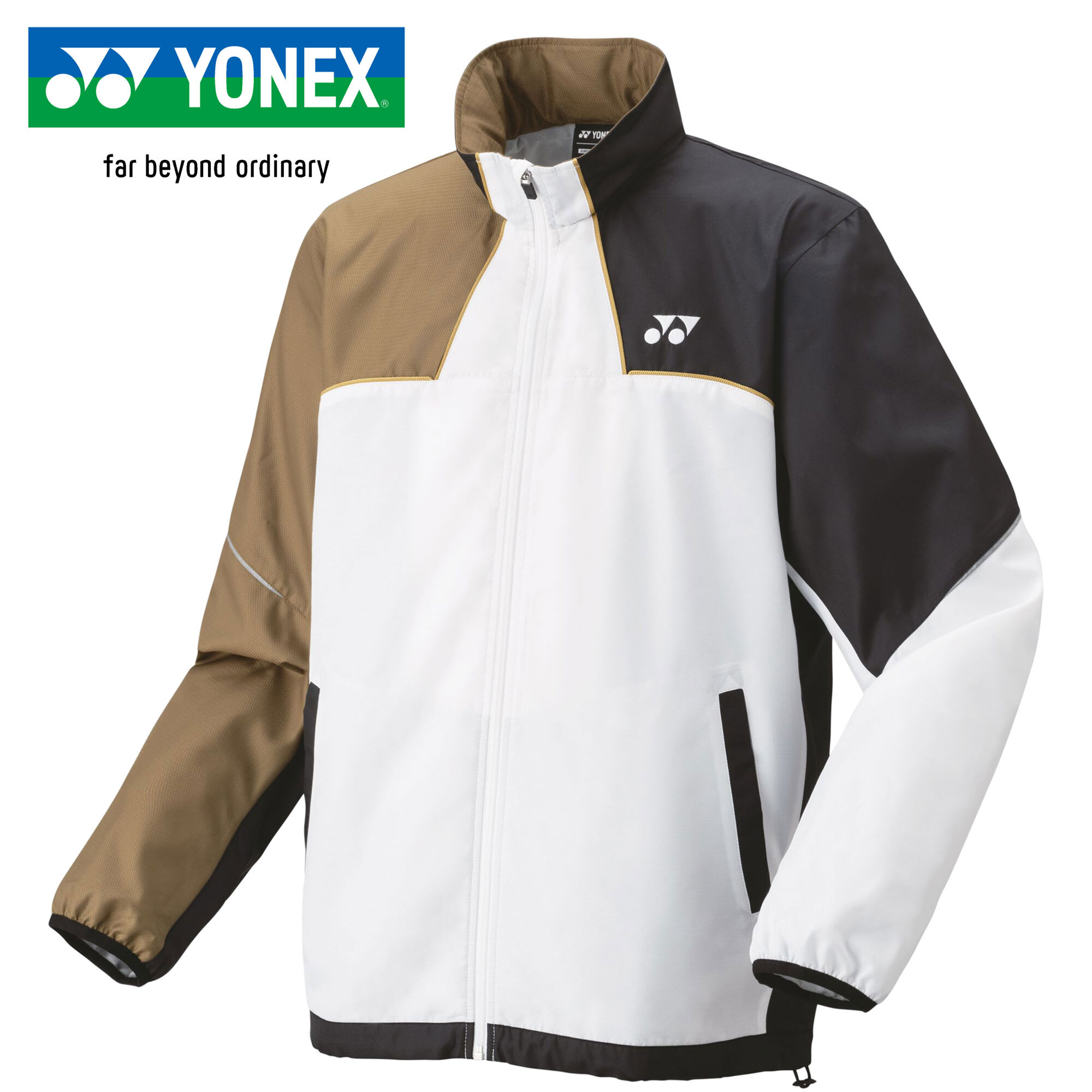 Other - ヨネックス YONEX メンズ レディース テニスウェア ジャケット ユニ 裏地付 ウィンドウォーマーシャツ キャメルゴールド 70095 193